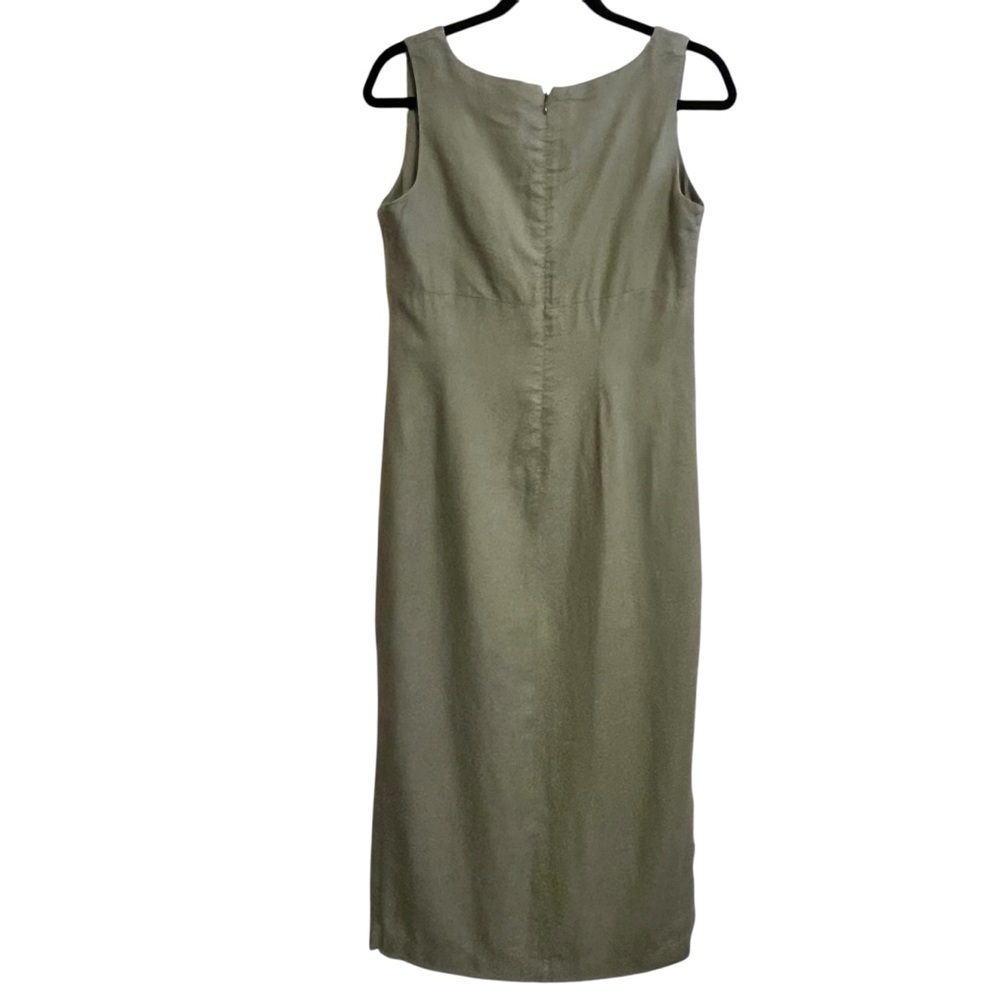 Old Navy Collection 100% linen cross front Maxi Dress sleeveless Size S - Picture 2 of 7